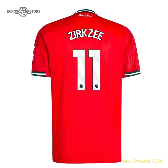 2025-2026 Man Utd Home Shirt (Zirkzee 11)-The Soccer Shirt Hub