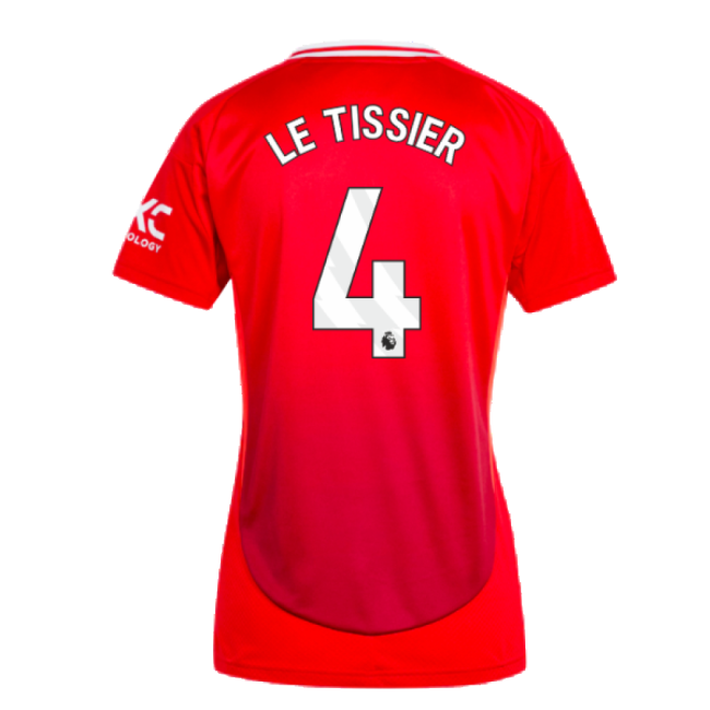 2024-2025 Man Utd Home Shirt (Womens) (Le Tissier 4)-The Soccer Shirt Hub
