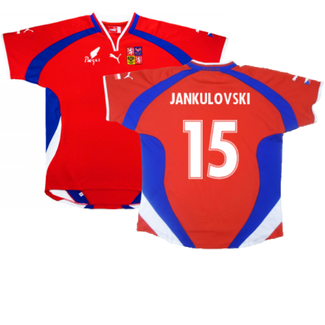 Czech Republic 2000-02 Home Shirt ((Very Good) L) (Jankulovski 15)-The Soccer Shirt Hub