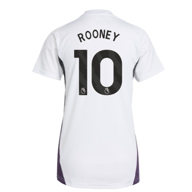 2025-2026 Man Utd Training Jersey (White) - Womens (Rooney 10)-The Soccer Shirt Hub