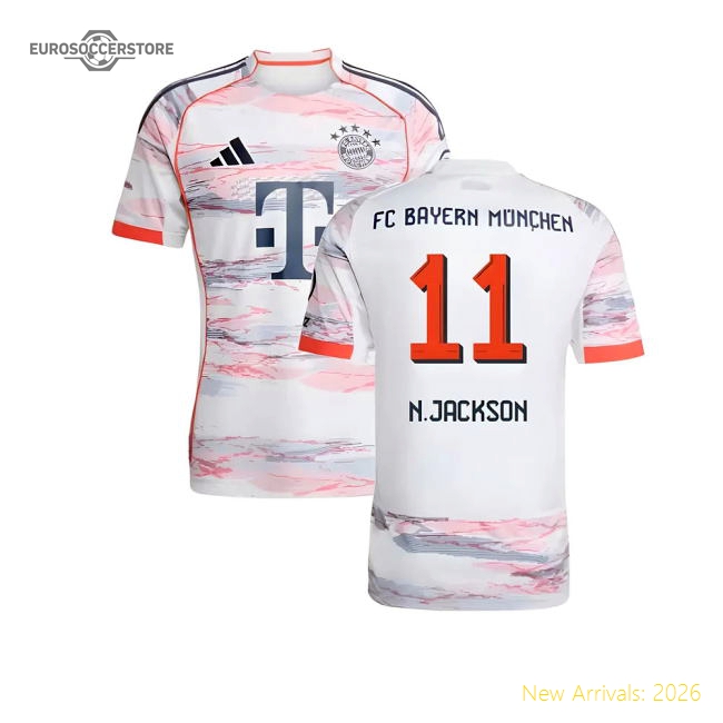 2025-2026 Bayern Munich Away Shirt (N.Jackson 11)-The Soccer Shirt Hub