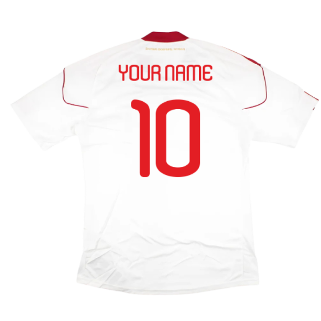 2010-2011 Denmark Away Shirt (Your Name)-The Soccer Shirt Hub