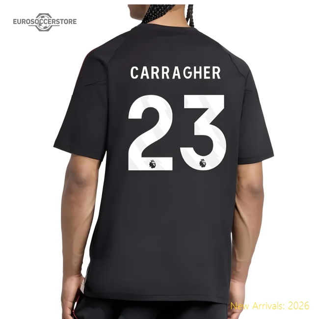 2025-2026 Liverpool Training Tee (Black) (Carragher 23)-The Soccer Shirt Hub