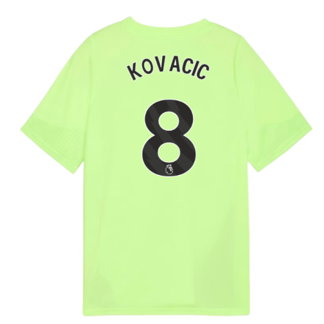2025-2026 Man City Training Jersey (Fizzy Apple) - Kids (Kovacic 8)-The Soccer Shirt Hub