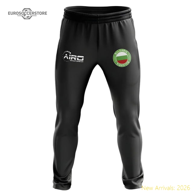 Bulgaria Concept Football Training Pants (Black)-The Soccer Shirt Hub