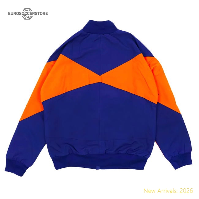 2024-2025 Netherlands Strike Anthem Jacket (Navy)-The Soccer Shirt Hub