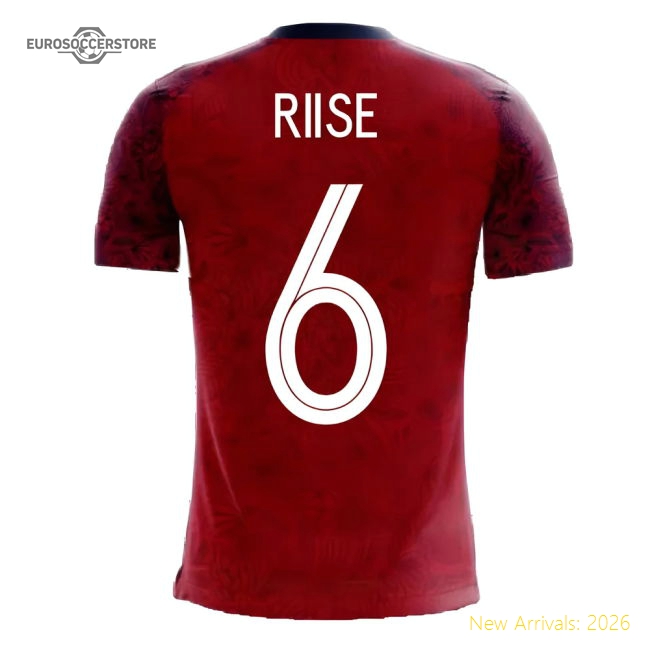 Norway 2025-2026 Home Concept Football Kit (Airo) (RIISE 6)-The Soccer Shirt Hub
