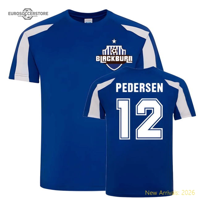 Morten Gamst Pedersen Blackburn Rovers Sports Training Jersey (Blue)-The Soccer Shirt Hub