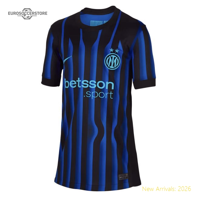 2025-2026 Inter Milan Home Shirt (Kids)-The Soccer Shirt Hub
