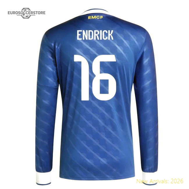 2025-2026 Real Madrid Long Sleeve Third Shirt (Endrick 16)-The Soccer Shirt Hub