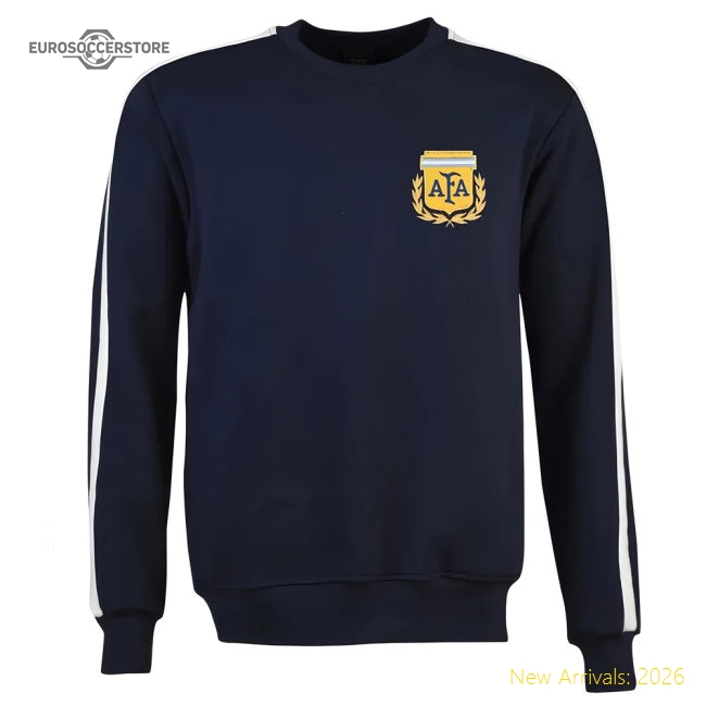 Argentina Sweatshirt Navy/white-The Soccer Shirt Hub