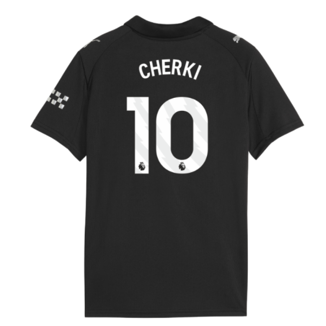 2025-2026 Man City Away Shirt (Kids) (Cherki 10)-The Soccer Shirt Hub