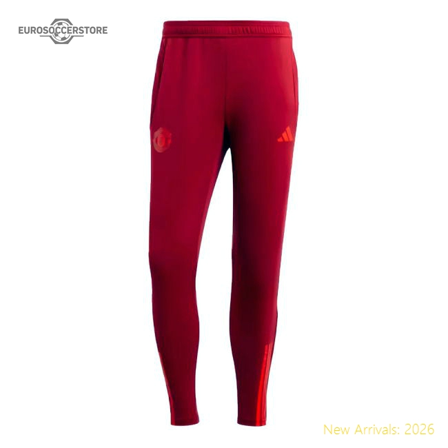 2023-2024 Man Utd EU Training Pants (Burgundy)-The Soccer Shirt Hub
