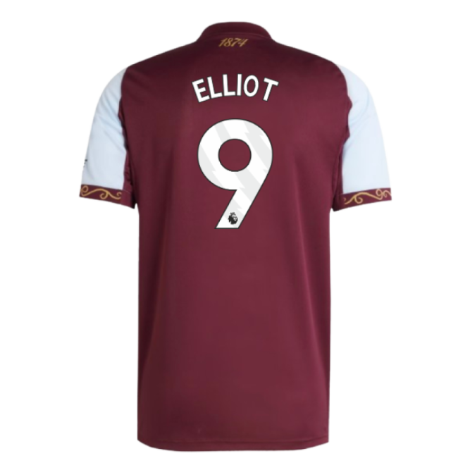 2025-2026 Aston Villa Home Shirt (Elliot 9)-The Soccer Shirt Hub