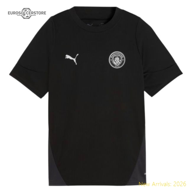 2025-2026 Man City Training Jersey (Black) - Kids-The Soccer Shirt Hub