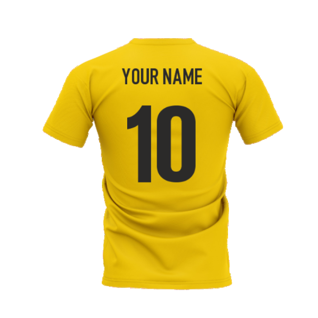 Ronaldo R9 Legend T-Shirt (Yellow) (Your Name)-The Soccer Shirt Hub