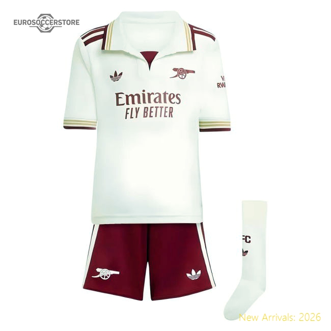 2025-2026 Arsenal Third Mini Kit-The Soccer Shirt Hub