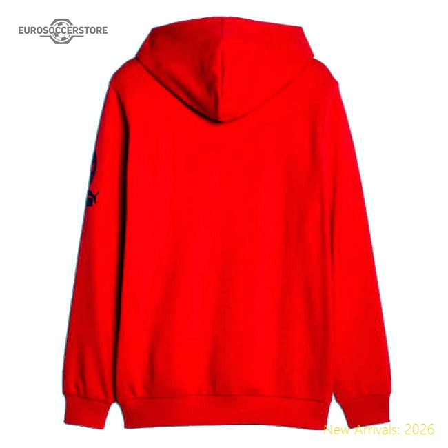 2023-2024 AC Milan FtblCore Graphic Hoody (Red)-The Soccer Shirt Hub