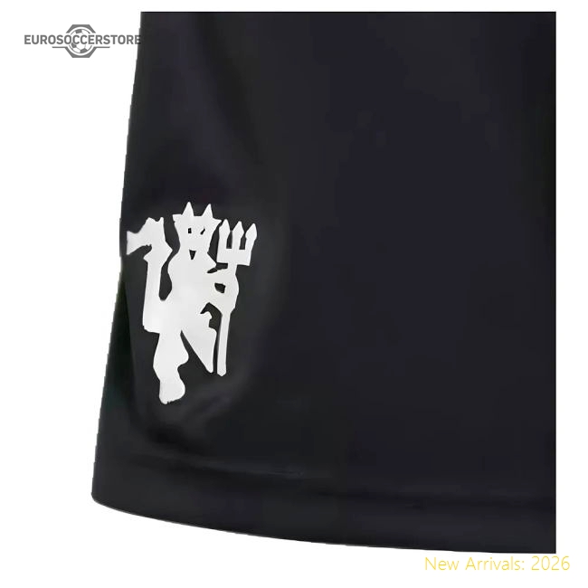 2024-2025 Man Utd Third Shorts (Carbon) - Kids-The Soccer Shirt Hub