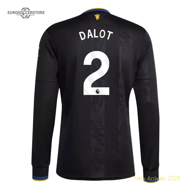2025-2026 Man Utd Long Sleeve Third Shirt (Dalot 2)-The Soccer Shirt Hub