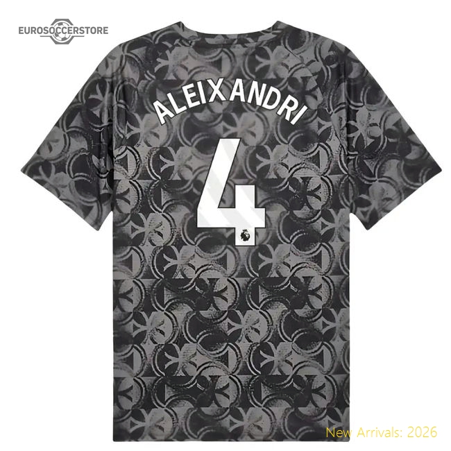 2025-2026 Man City Warm Up Jersey (Black) (Aleixandri 4)-The Soccer Shirt Hub