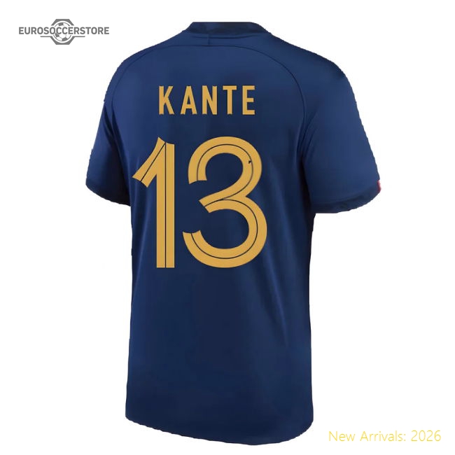 2022-2023 France Home Shirt (KANTE 13)-The Soccer Shirt Hub