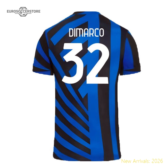 2024-2025 Inter Milan Home Shirt (Dimarco 32)-The Soccer Shirt Hub