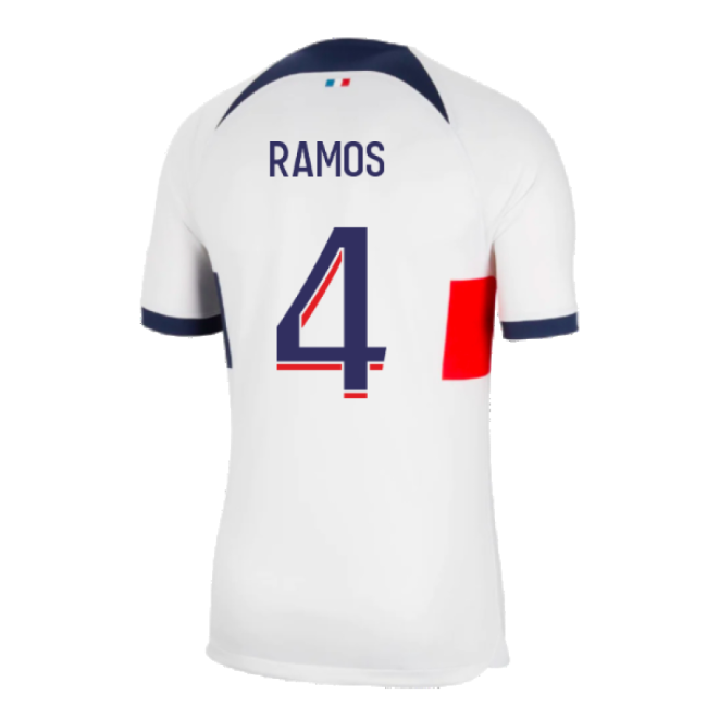 2023-2024 PSG Away Shirt (Sergio Ramos 4)-The Soccer Shirt Hub