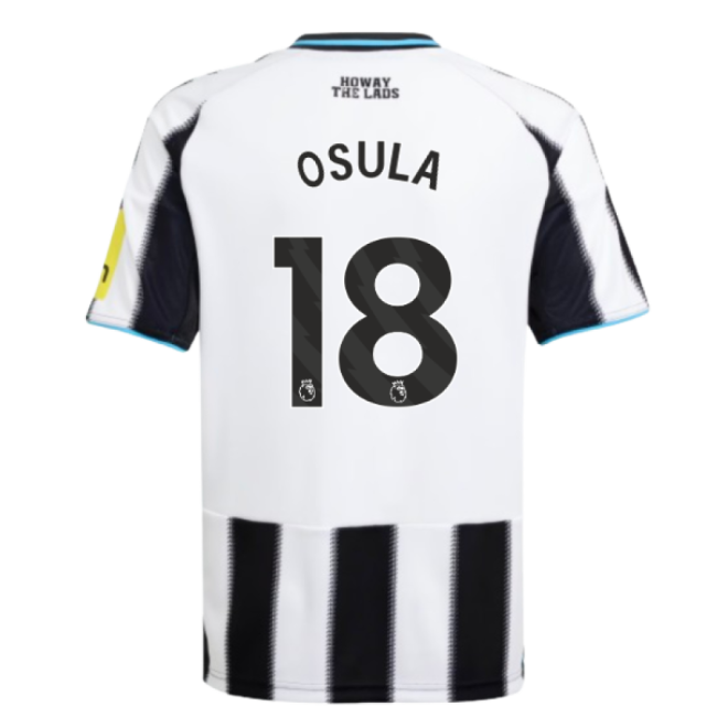 2025-2026 Newcastle Home Shirt (Kids) (Osula 18)-The Soccer Shirt Hub