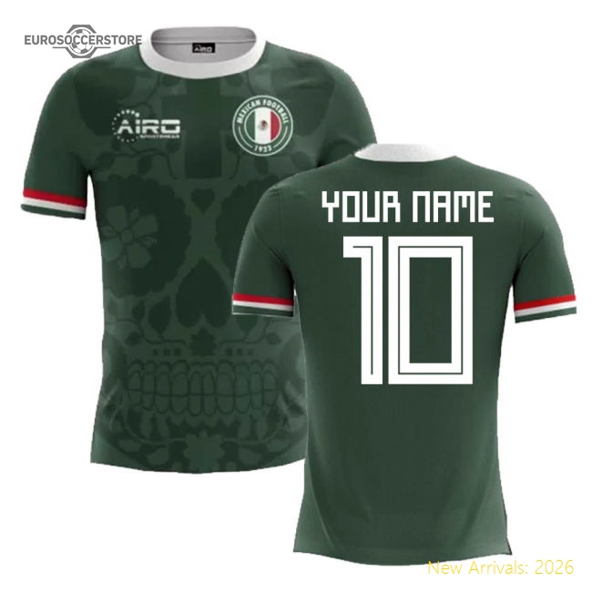 2025-2026 Mexico Home Concept Football Shirt (Your Name) -Kids-The Soccer Shirt Hub