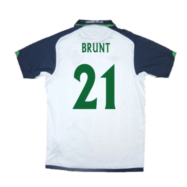 Northern Ireland 2009-10 Away Shirt ((Very Good) XL) (Brunt 21)-The Soccer Shirt Hub