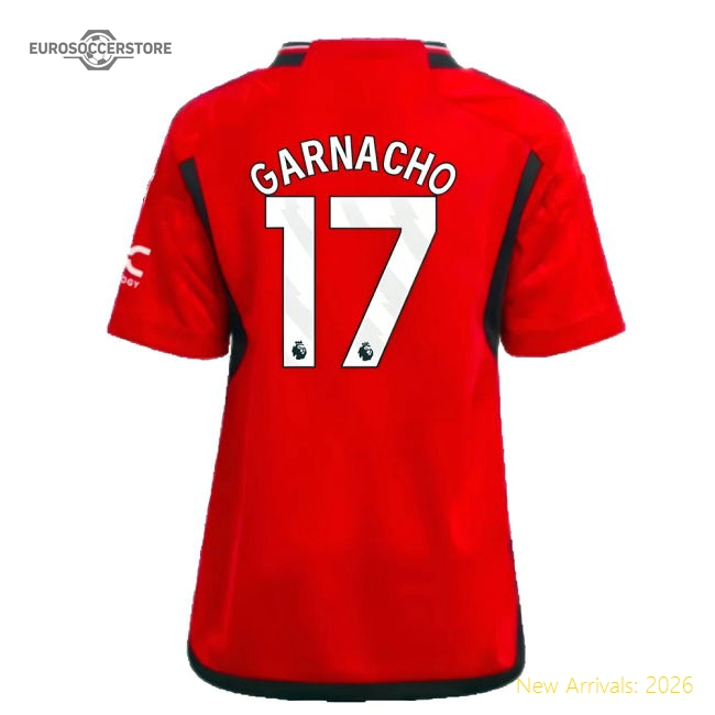 2023-2024 Man Utd Home Mini Kit (Garnacho 17)-The Soccer Shirt Hub