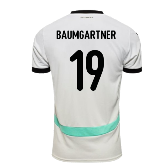 2024-2025 Austria Away Shirt (Baumgartner 19)-The Soccer Shirt Hub