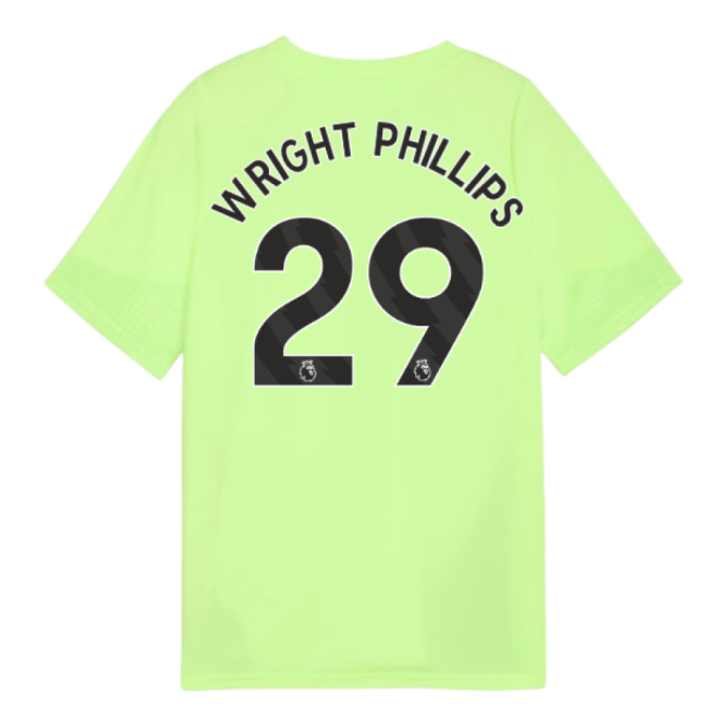 2025-2026 Man City Training Jersey (Fizzy Apple) - Kids (Wright Phillips 29)-The Soccer Shirt Hub