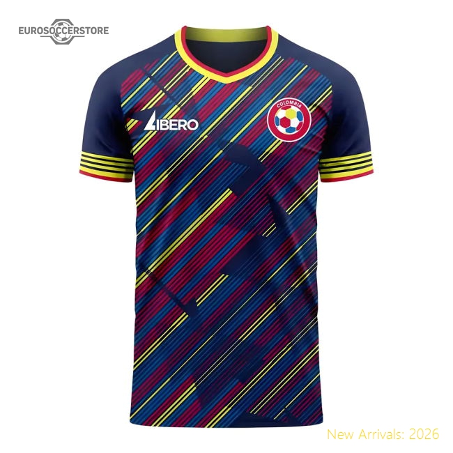 Colombia 2025-2026 Third Concept Football Kit (Libero) (VALDERRAMA 10)-The Soccer Shirt Hub