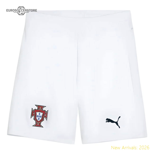 2025-2026 Portugal Away Shorts (White) - Kids-The Soccer Shirt Hub