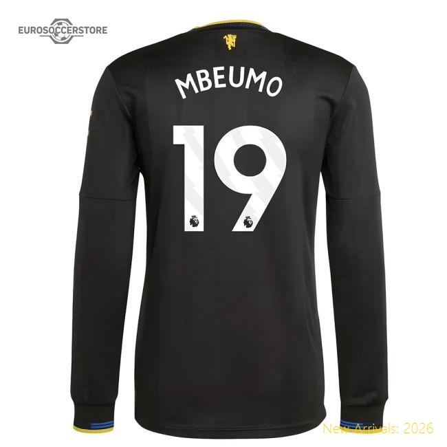2025-2026 Man Utd Authentic Long Sleeve Third Shirt (Mbeumo 19)-The Soccer Shirt Hub