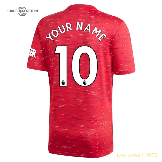 2020-2021 Man Utd Adidas Home Football Shirt (Kids) (Your Name)-The Soccer Shirt Hub