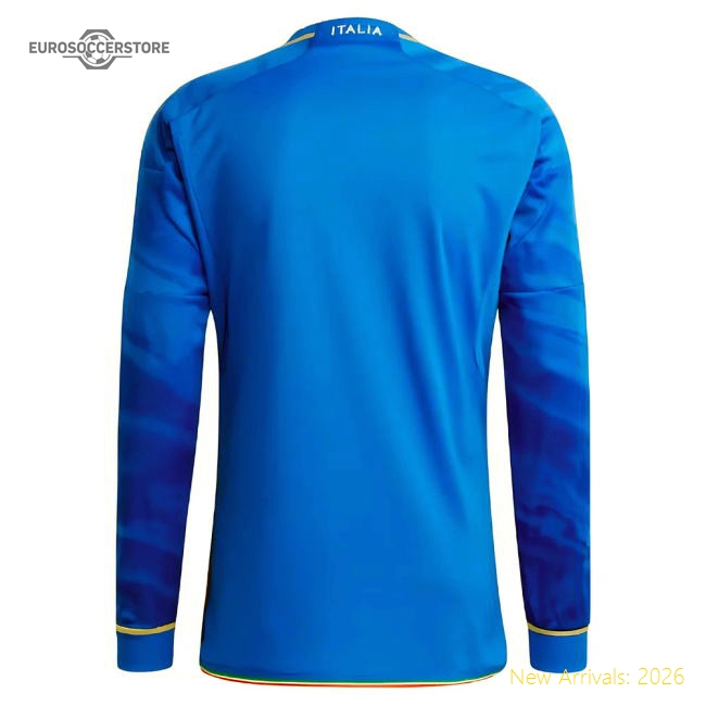 2023-2024 Italy Home Long Sleeve Shirt-The Soccer Shirt Hub
