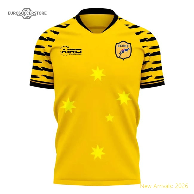 Australia 2025-2026 Home Concept Football Kit (Libero) - Womens-The Soccer Shirt Hub