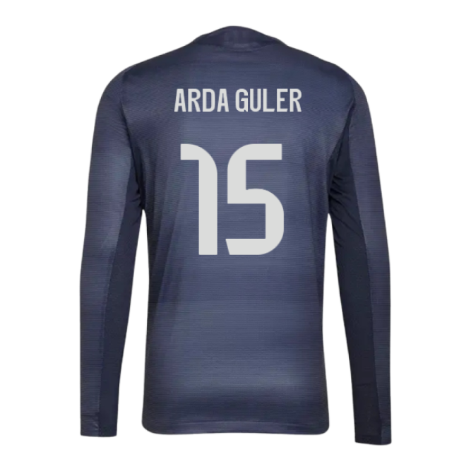 2025-2026 Real Madrid Long Sleeve Away Shirt (Arda Guler 15)-The Soccer Shirt Hub