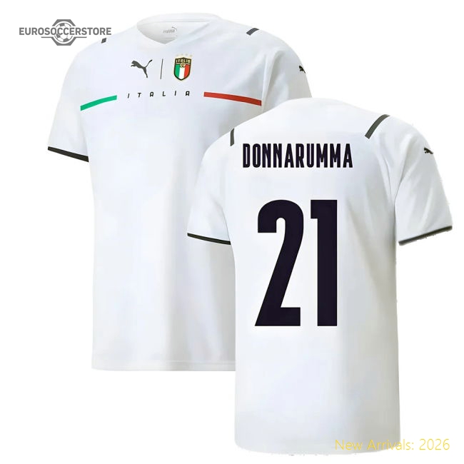 2021-2022 Italy Away Shirt (DONNARUMMA 21)-The Soccer Shirt Hub
