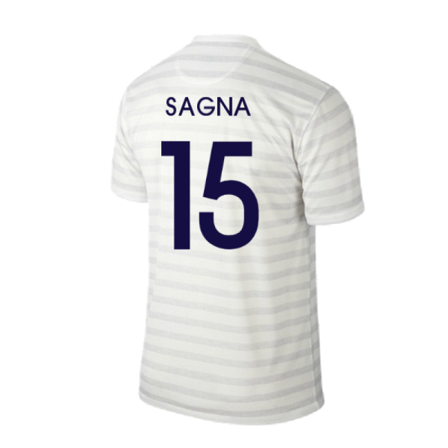 France 2014-15 Away Shirt ((Excellent) M) (Sagna 15)-The Soccer Shirt Hub