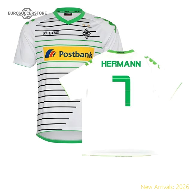 Borussia Monchengladbach 2013-14 Home Shirt ((Excellent) XXL) (Hermann 7)-The Soccer Shirt Hub
