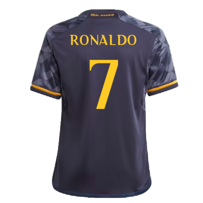 2023-2024 Real Madrid Away Shirt (Kids) (Ronaldo 7)-The Soccer Shirt Hub