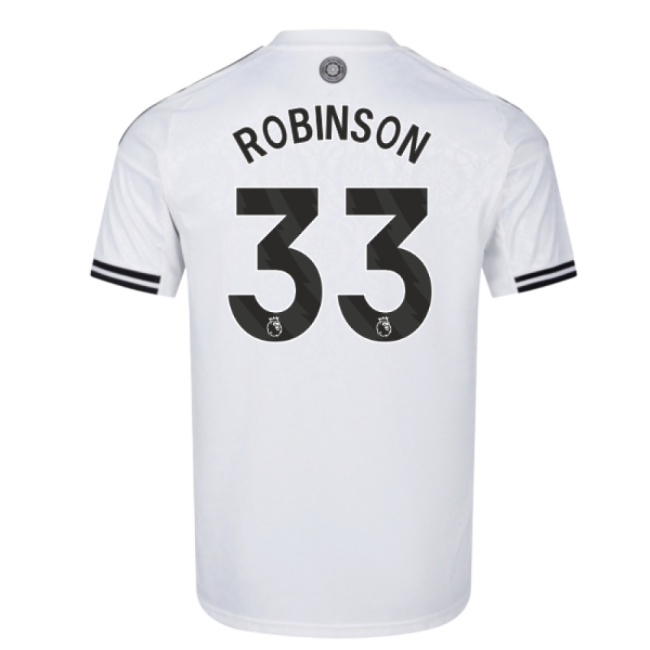 2025-2026 Fulham Home Shirt (Robinson 33)-The Soccer Shirt Hub