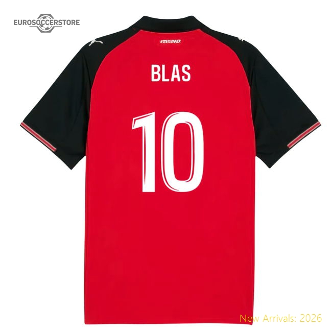 2025-2026 Stade Rennais Home Shirt (Blas 10)-The Soccer Shirt Hub