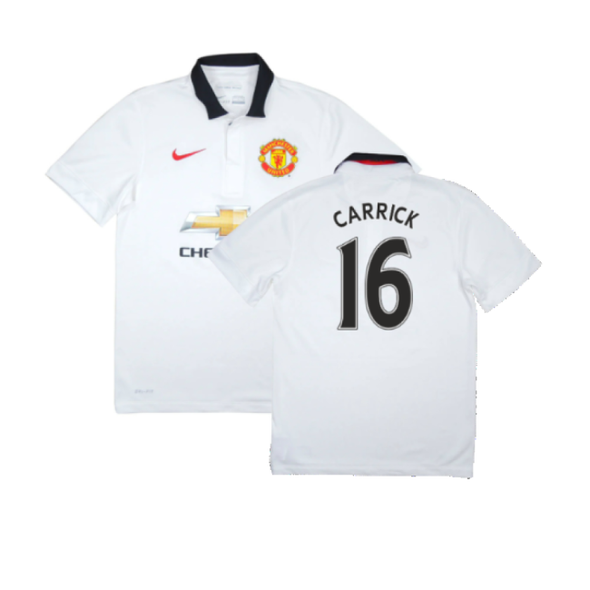 Manchester United 2014-15 Away Shirt (Very Good) (Carrick 16)-The Soccer Shirt Hub