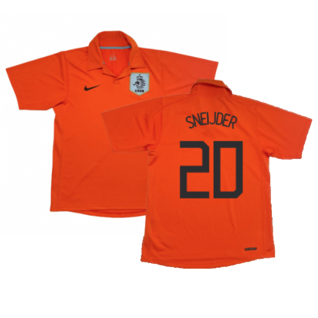 Holland 2006-08 Home Shirt (M) ((Good) M) (Sneijder 20)-The Soccer Shirt Hub