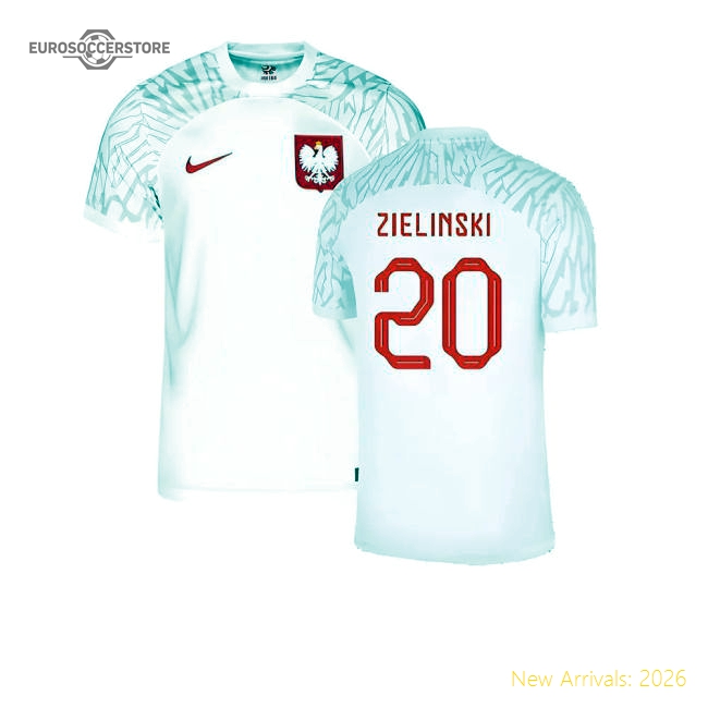 2022-2023 Poland Home Shirt (Zielinski 20)-The Soccer Shirt Hub